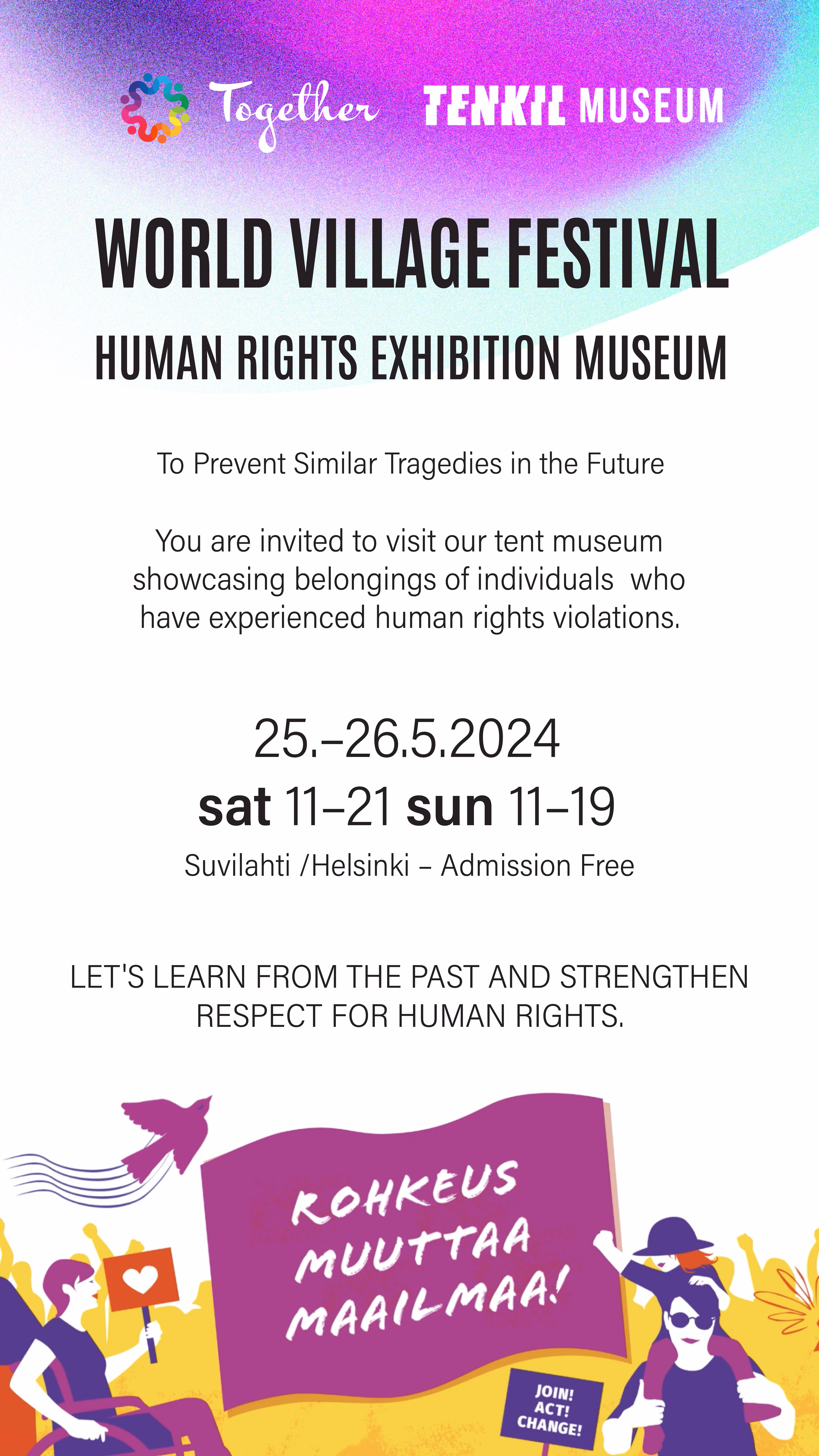 Human Rights Colorful Poster