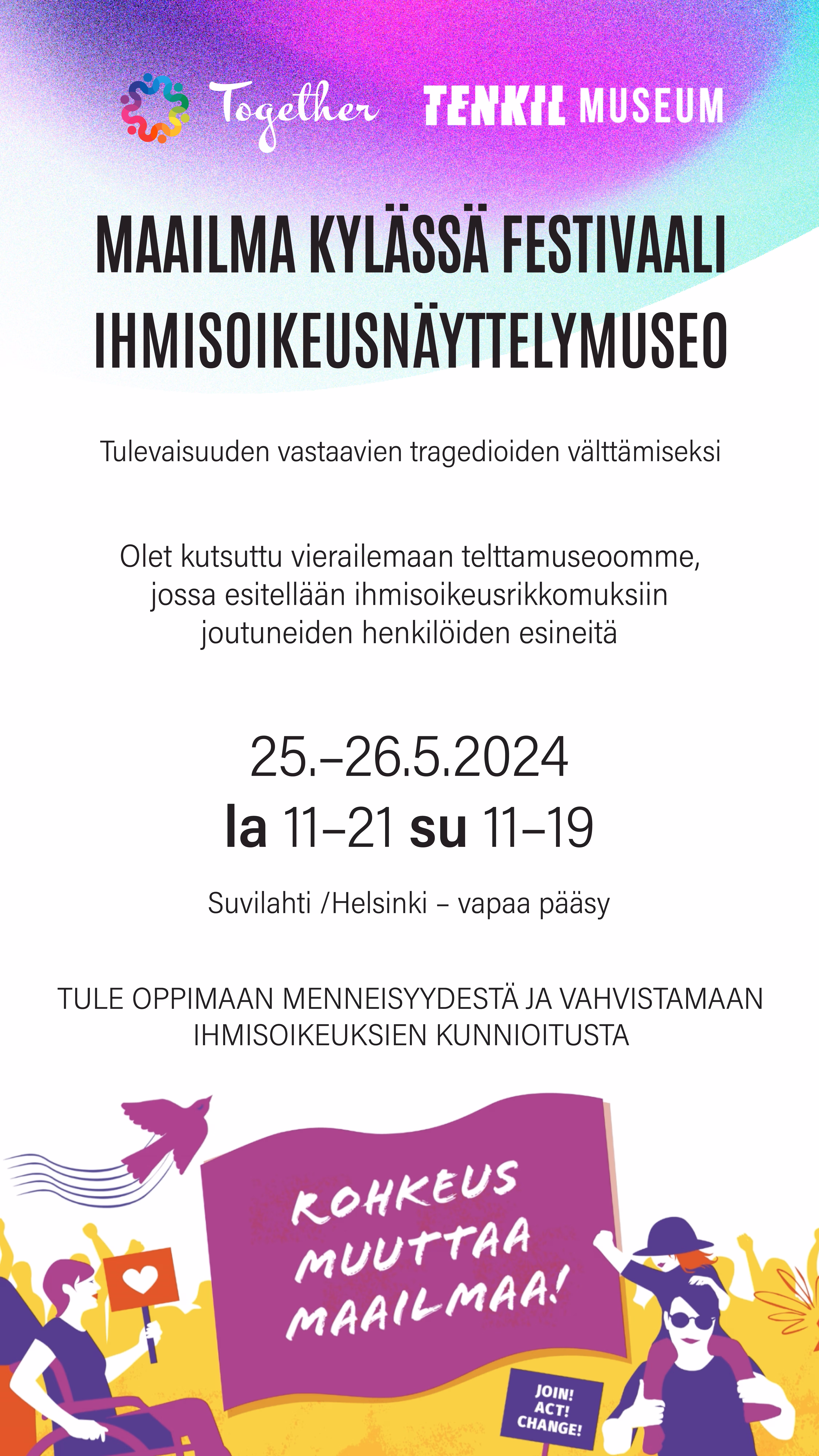 Vibrant Purple Event Poster