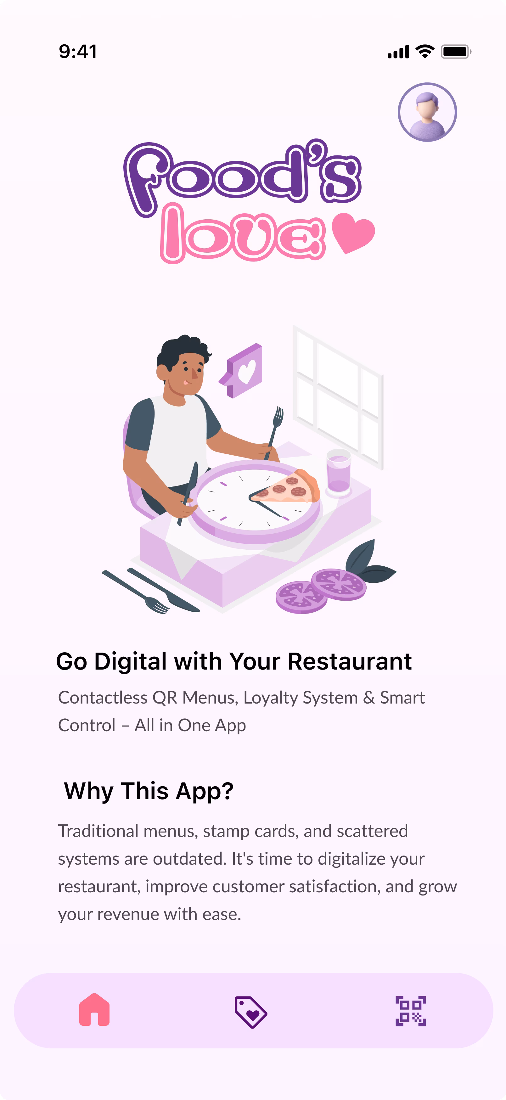 Foods Love home screen