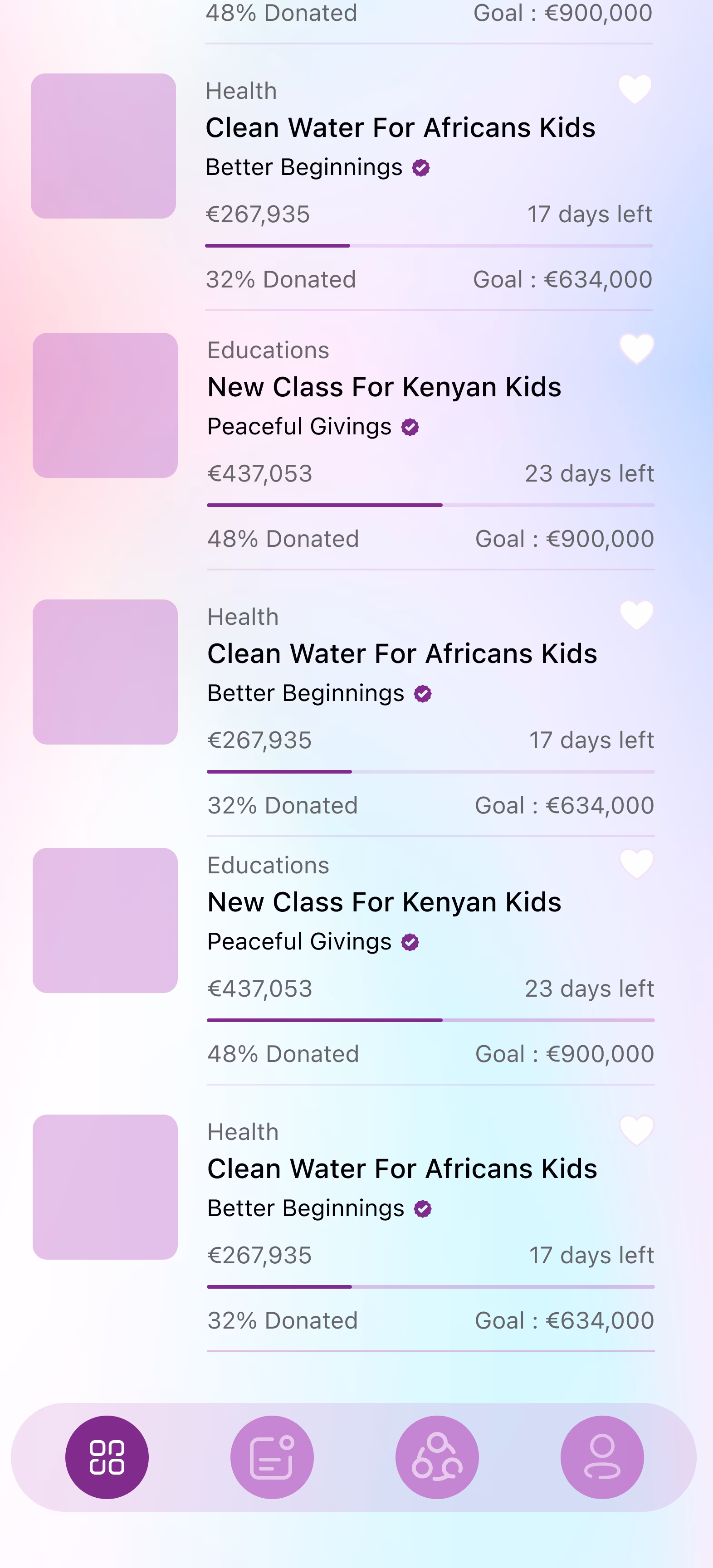 Daily Angel NGO profile screen cropped variation 2